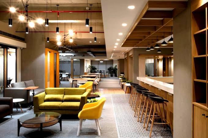Office lounge and hospitality zone